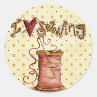 私は裁縫シールが大好き ラウンドシール