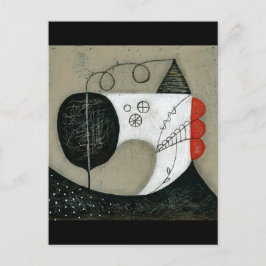 私は裁縫機はがきを持っている ポストカード