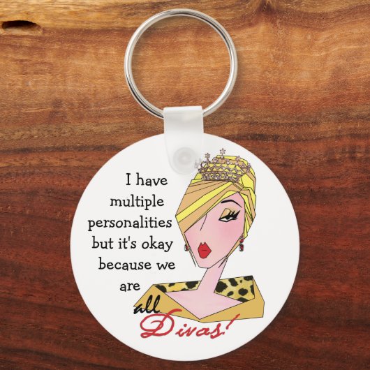 私は複数の人格を持っている…私たちは全てディバスだ!K キーホルダー (正面)