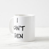 私は襲うことができません コーヒーマグカップ (正面左)