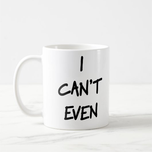 私は襲うことができません コーヒーマグカップ (左)