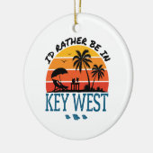 私は西フロリダ州の鍵に行きたい鍵 セラミックオーナメント (左)