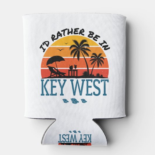 私は西フロリダ州の鍵に行きたい鍵 缶クーラー (裏面)