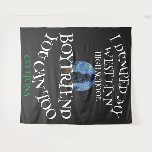 私は西中高校の彼氏を捨てた タペストリー (正面(横))