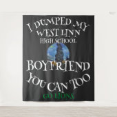 私は西中高校の彼氏を捨てた タペストリー (正面)