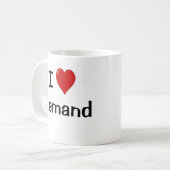 私は要求Iのハートの供給の経済学者の冗談の引用文を愛します コーヒーマグカップ (正面左)