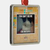 私は見えないです メタルオーナメント (右)