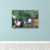 私は見えない猫だ キャンバスプリント (インサイチュ (ウッドフロア))