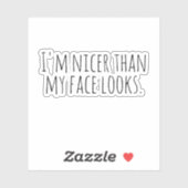 私は見た目より顔が良い。 シール (シート)