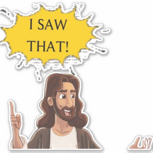 私は見た シール (正面)