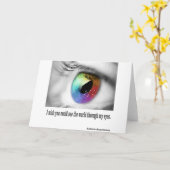 私は見ることができることを望みます カード (黄色い花)