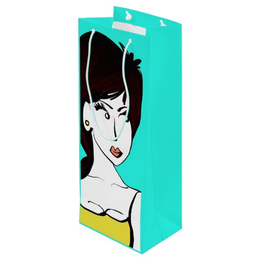 私は見るものワイン抱き枕 ワインギフトバッグ (裏面アングル)