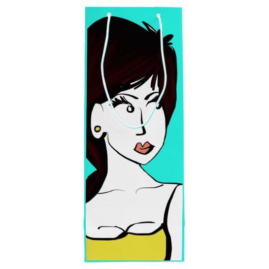 私は見るものワイン抱き枕 ワインギフトバッグ (裏面)