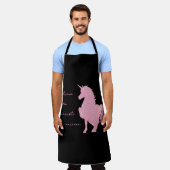 私は見信じえないピンクのユニコーンで。 エプロン (着用した状態)