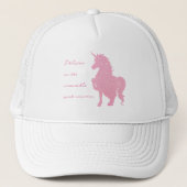 私は見信じえないピンクのユニコーンで。 キャップ (正面)