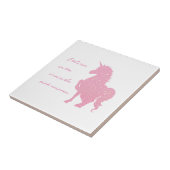 私は見信じえないピンクのユニコーンで。 タイル (側面)