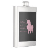 私は見信じえないピンクのユニコーンで。 フラスク (右)