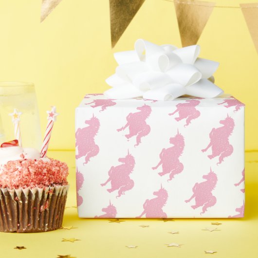 私は見信じえないピンクのユニコーンで。 ラッピングペーパー (誕生日パーティー)