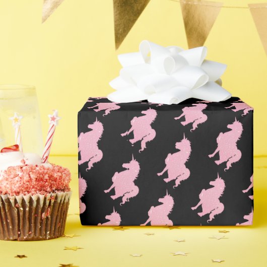 私は見信じえないピンクのユニコーンで。 ラッピングペーパー (誕生日パーティー)