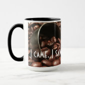 私は見来た、私はコーヒーを飲んだ |スクープ付きBeans マグカップ (左)