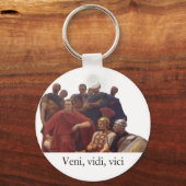 '私は見来た、私は征服した' - Caesar Keychain キーホルダー (正面)