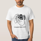 私は見知らぬ人の写真を撮る Tシャツ (正面)