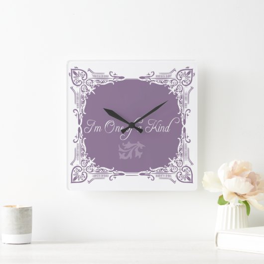 私は親切な引用文 スクエア壁時計 (ホーム)