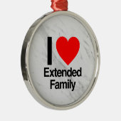 私は親戚が大好きだ メタルオーナメント (右)