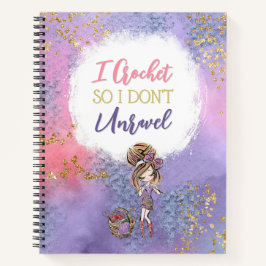 私は解かないように針編み ノートブック