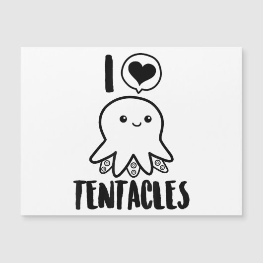 私は触手TシャツかわいいタコTシャツ大好き (正面)