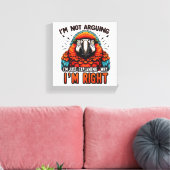 私は言い争っていない キャンバスプリント (インサイチュ (リビング))