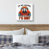 私は言い争っていない キャンバスプリント (インサイチュ (寝室))