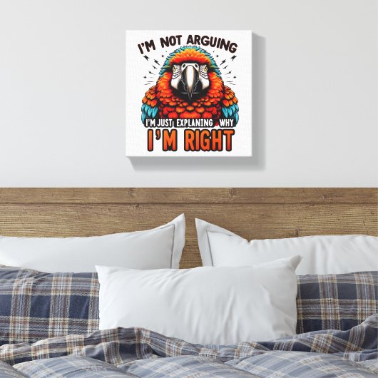 私は言い争っていない キャンバスプリント (インサイチュ (寝室))