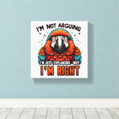 私は言い争っていない キャンバスプリント (インサイチュ (ウッドフロア))