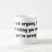 私は言い争っていない コーヒーマグカップ (中央)