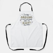 私は言い争っていない | 皮肉なことわざ | おもしろい母 エプロン (正面)