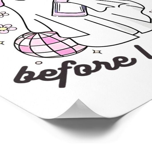 私は言う前に最後のブー私は女性のカーボーイ幽霊Disco Hal ポスター (角)