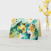 私は言った離れよ、一人で空白の- カード (黄色い花)