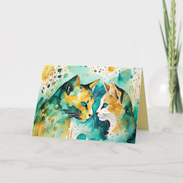 私は言った離れよ、一人で空白の- カード