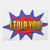 私は言った キッチンタオル (横)