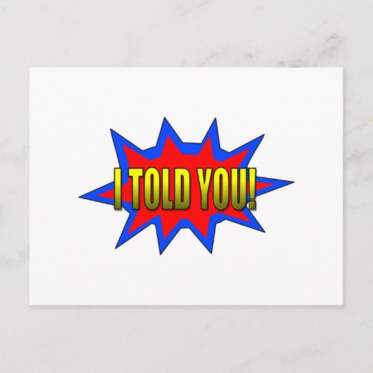 私は言った ポストカード (正面)