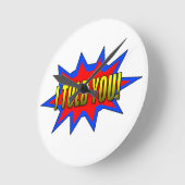 私は言った ラウンド壁時計 (傾斜)