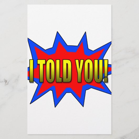 私は言った 便箋 (正面)