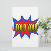 私は言った 便箋 (スタンド正面)