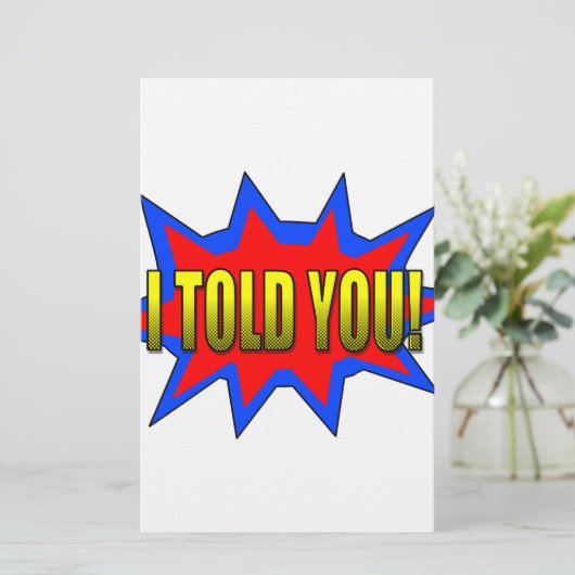 私は言った 便箋 (スタンド正面)