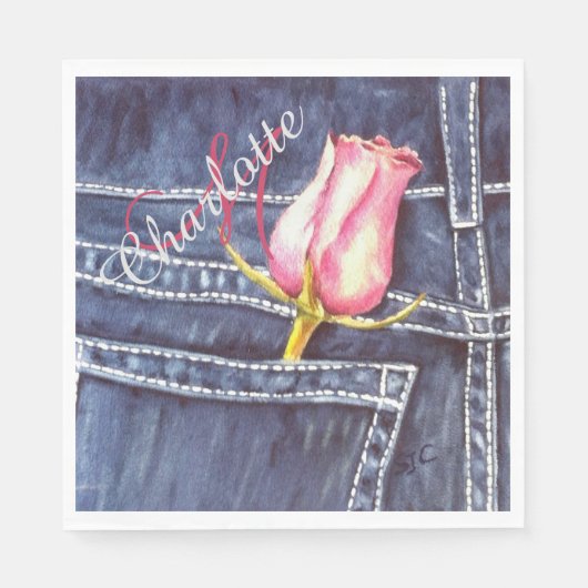 私は言ったYesパーティー スタンダードランチョンナプキン (正面)