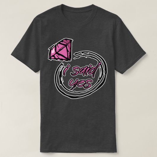 私は言ったyes tシャツ (デザイン正面)