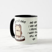 私は言わない、約束 – Standup Comedy Notebook マグカップ (正面左)