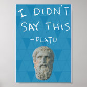 "私は言わなかった" - Plato ポスター (正面)