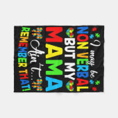 私は言葉を使わないかもしれないが、私のママは覚えていない フリースブランケット (正面(横))